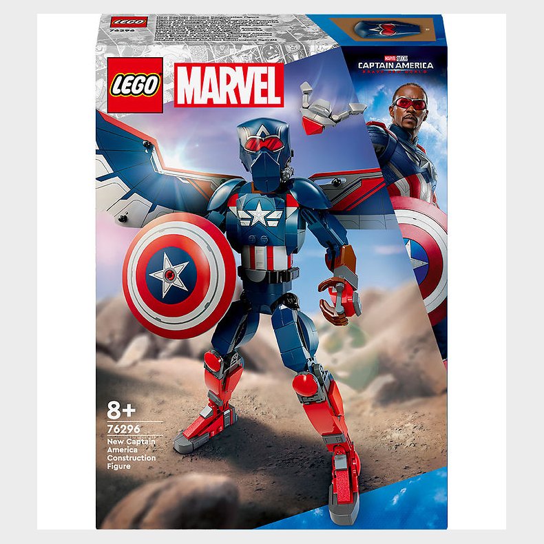 LEGO Marvel - Byg selv-figur af den nye Captain America 76296 -