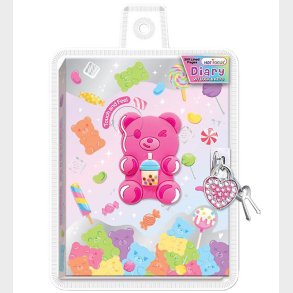 Hot Focus Dagbog m. Ls - 300 sider - Bamser/Slikmotiver