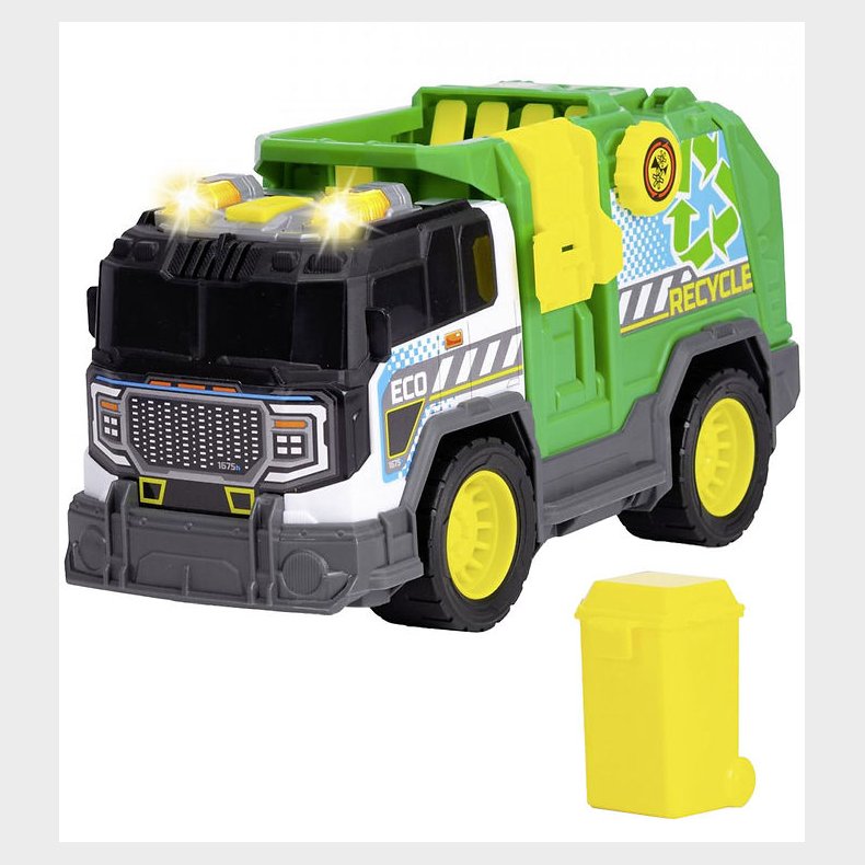 Dickie Toys Bil - Recycle Truck - Lys/Lyd