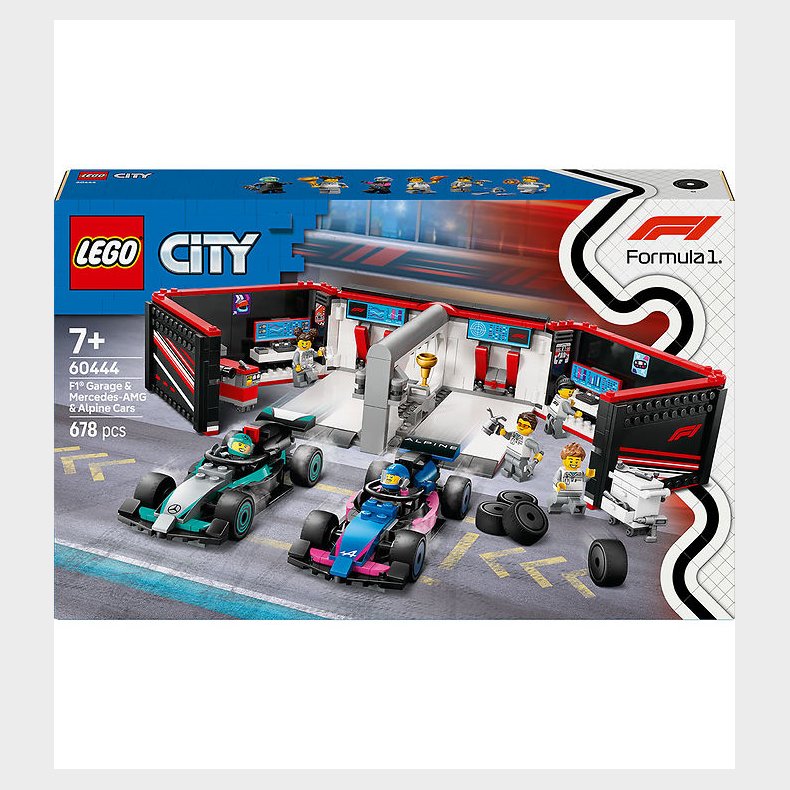 LEGO City - F1 Garage &amp; Mercedes-AMG &amp; Alpine Cars 60444 - 678