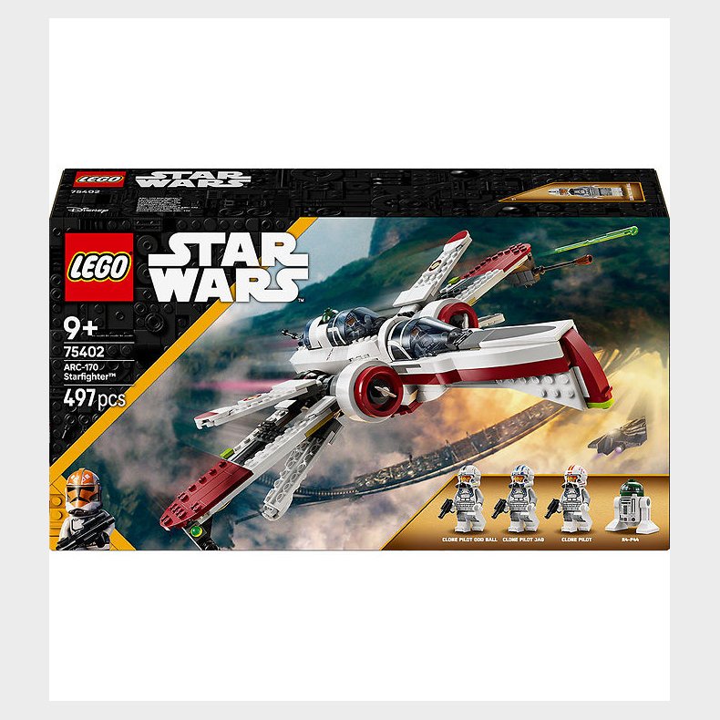 LEGO Star Wars - ARC-170-Stjernejager 75402 - 497 Dele