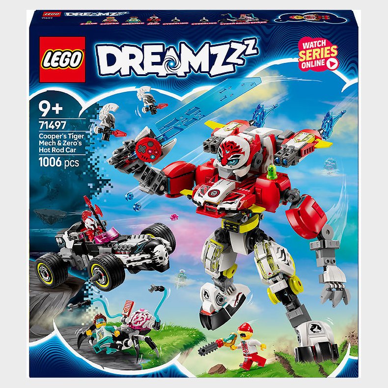 LEGO DREAMZzz - Coopers Tiger-Mech Og Zeros Hotrod-Bil 71497 -