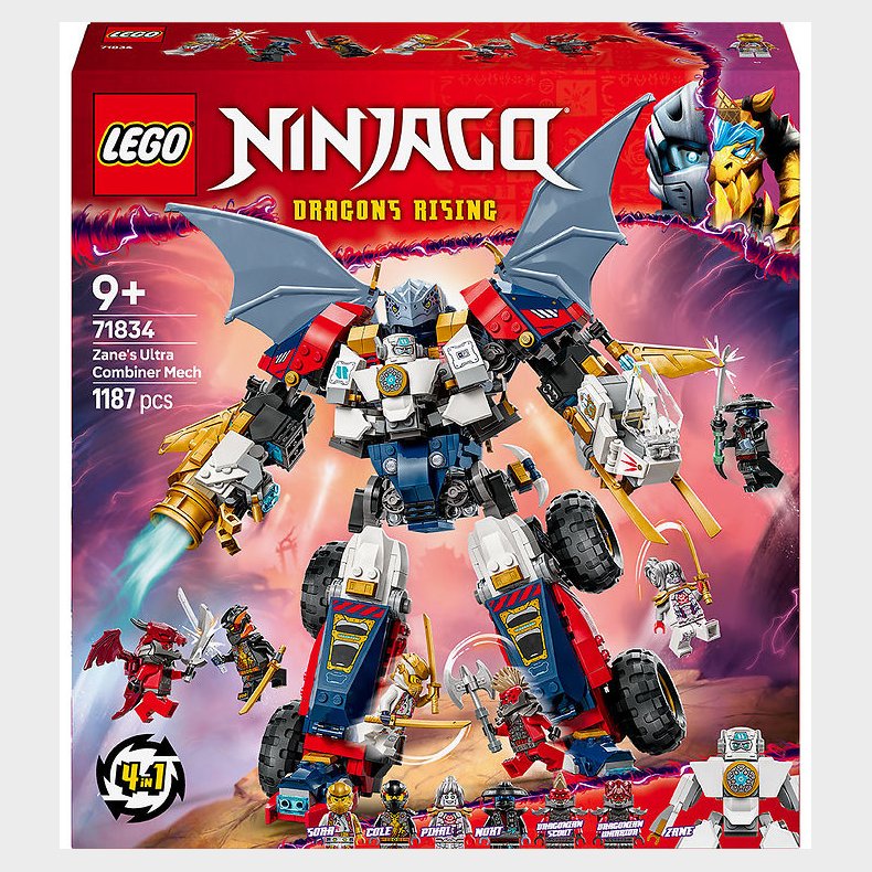 LEGO Ninjago - Zanes Ultrakombirobot 71834 - 1187 Dele