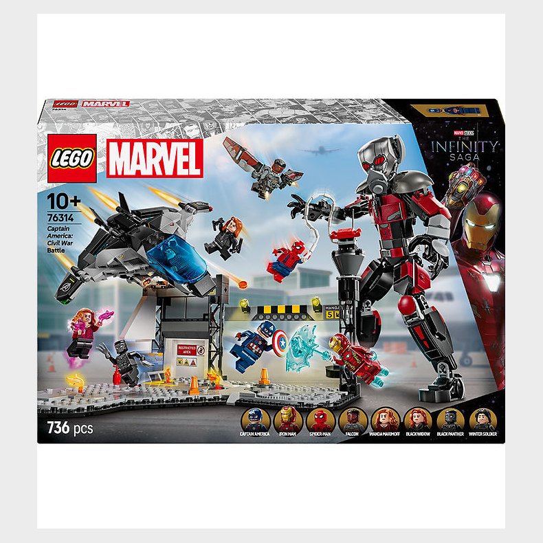 LEGO Marvel - Captain America Civil War-Actionkamp 76314 - 736