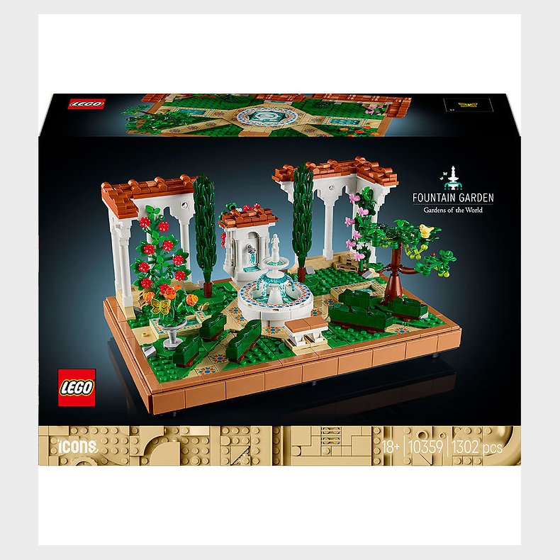 LEGO Icons - Have med Springvand 10359 - 1302 Dele