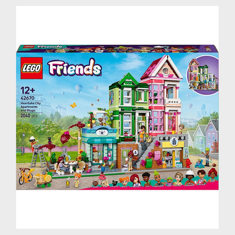 LEGO Friends - Heartlake City Lejligheder Og Butikker 42670 - 2