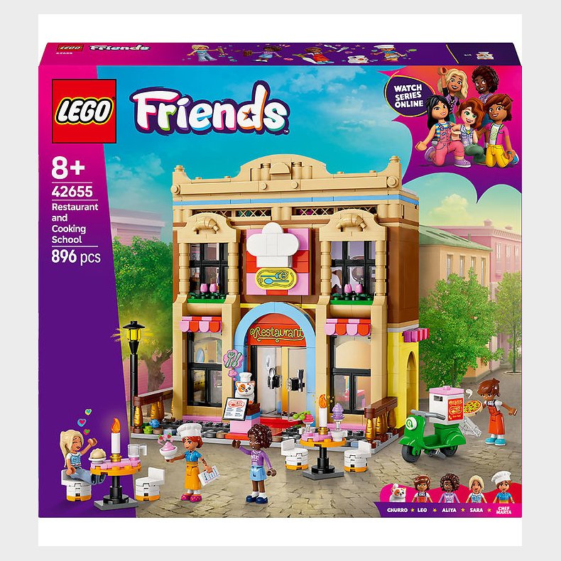 LEGO Friends - Restaurant Og Kokkeskole 42655 - 896 Dele
