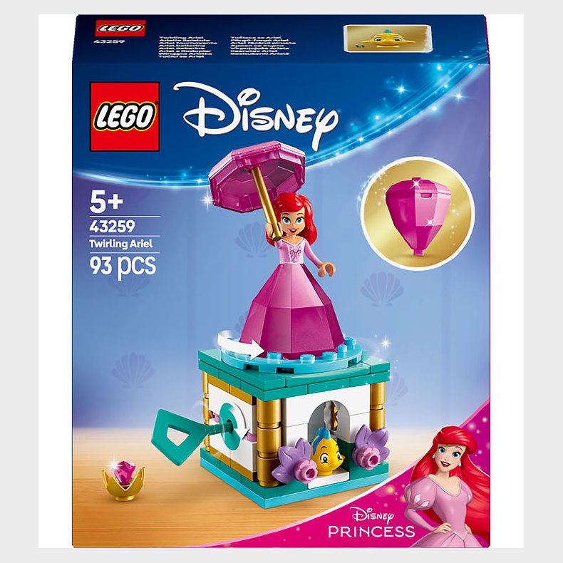 LEGO Disney - Snurrende Ariel 43259 - 93 Dele