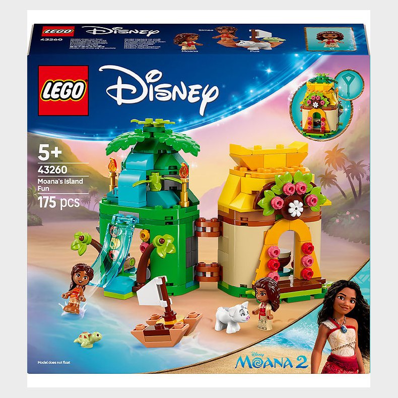 LEGO Disney - Vaianas -sjov 43260 - 175 Dele