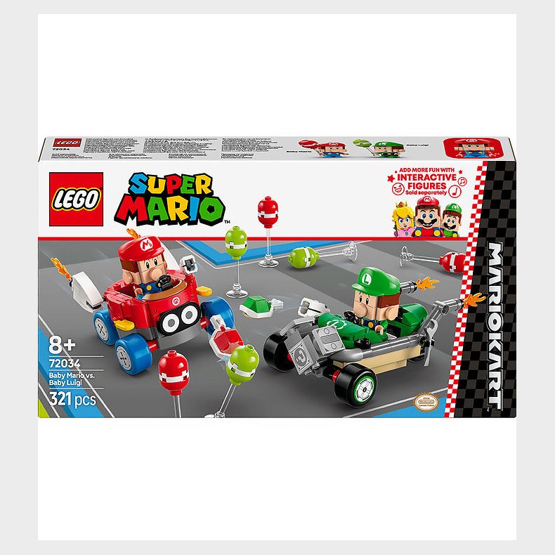 LEGO Super Mario - Mario Kart: Baby Mario mod Baby Luigi 72034