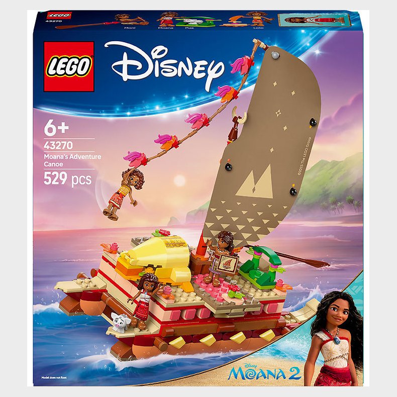 LEGO Disney - Vaianas Eventyrkano 43270 - 529 Dele