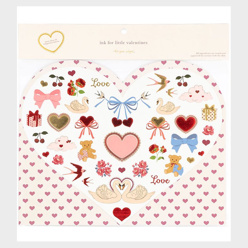 Konges Sljd Tatoveringer - Valentines - Red