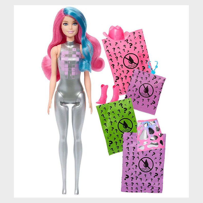 Barbie Dukke - 30 cm - Color Reveal Disco Star - Assorteret