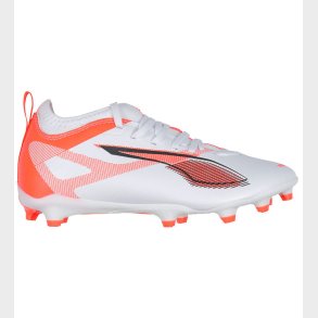 Puma Fodboldstvler - Ultra 5 Match FG/AG Jr - Hvid/Sort/Glowing