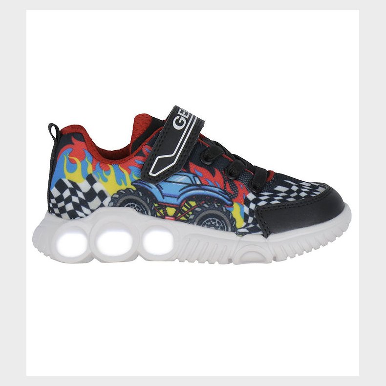 Geox Sko m. Lys - J Wroom - Sort/Rd