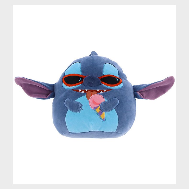 Squishmallows Bamse - 20 cm - Stitch m. Solbriller &amp; Is