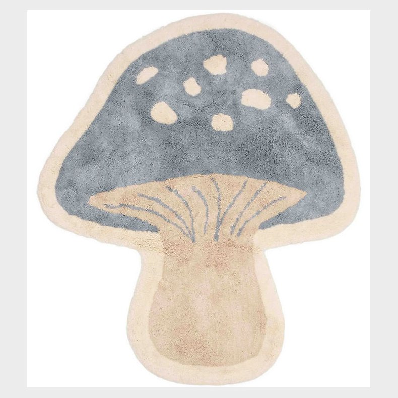 Little Dutch Gulvtppe - 102x118 - Mushroom Blue