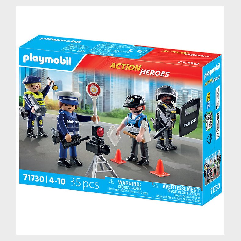 Playmobil Police Figures Set - 71730 - 35 Dele