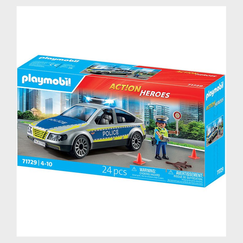 Playmobil Action Heroes - Police Patrol Car - 71729 - 24 Dele
