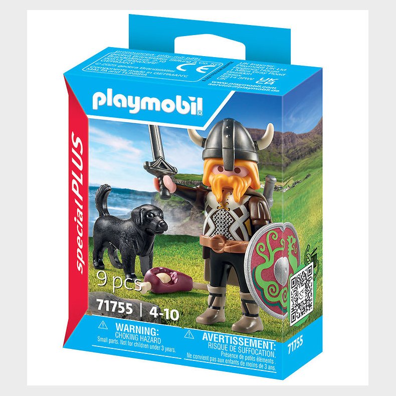 Playmobil SpecialPlus - Viking With Guard Dog - 71755 - 9 Dele