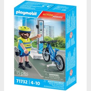 Playmobil Action Heroes - Police Bike Patrol - 71732 - 15 Dele
