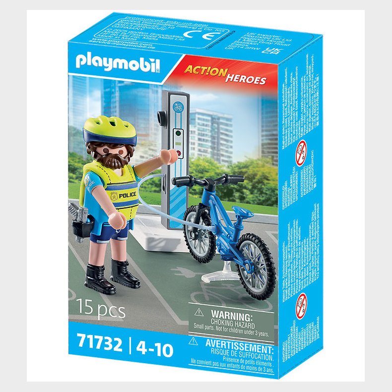 Playmobil Action Heroes - Police Bike Patrol - 71732 - 15 Dele