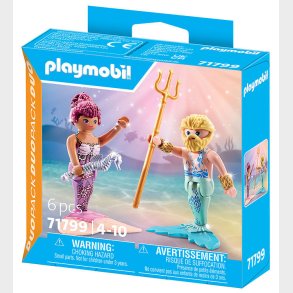 Playmobil Duopack - Mermaid And Triton - 71799 - 6 Dele