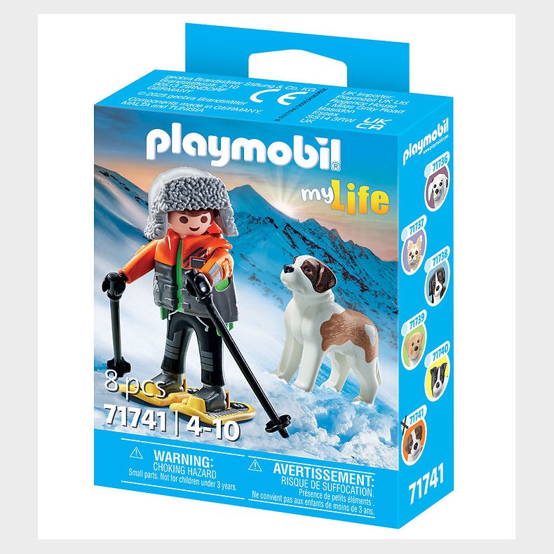 Playmobil My Life - Hiker With Saint Bernard - 71741 - 8 Dele