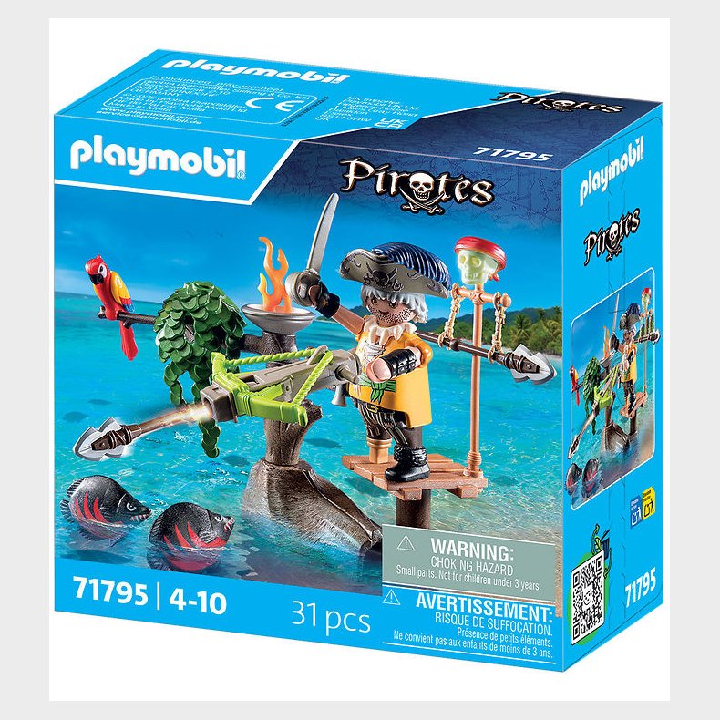 Playmobil Pirates - Pirate With Ballista - 71795 - 31 Dele