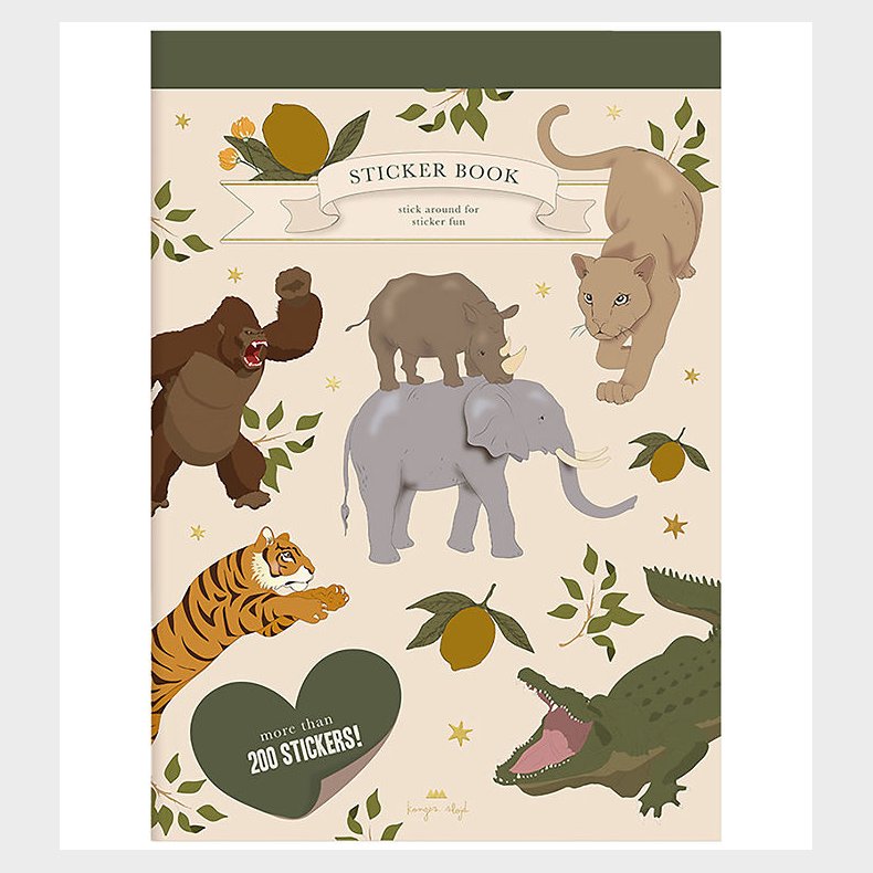 Konges Sljd Klistermrkebog - A Sticker A Day - Tiger