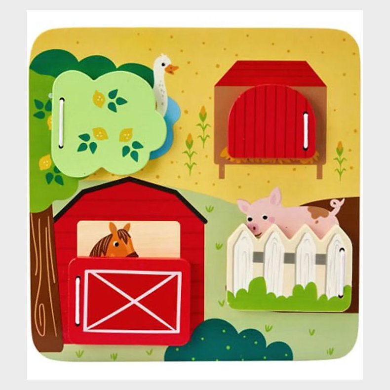 Fisher Price Aktivitetsplade - Tr - Grdsdyr