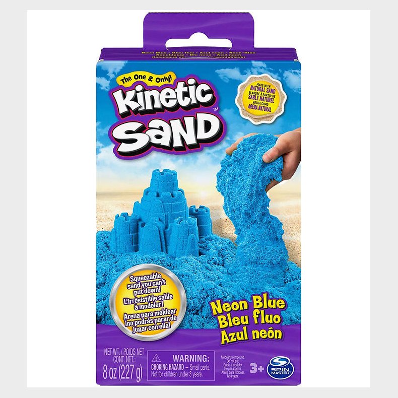 Kinetic Sand Strandsand - 227 gram - Neon Blue