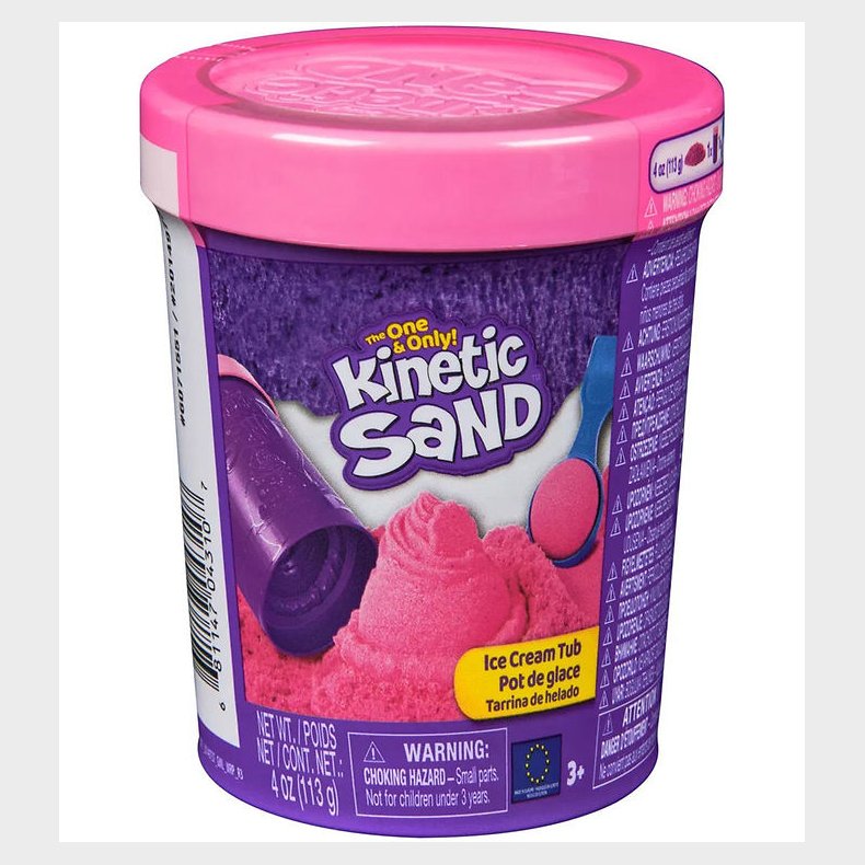 Kinetic Sand Sandst - 113 gram - Ice Cream Tub - Pink