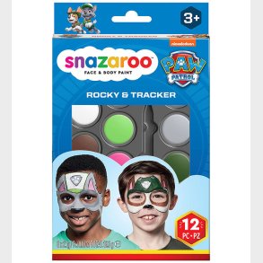 Snazaroo Ansigtsmaling - 12 Dele - Paw Patrol Rocky & Tracker