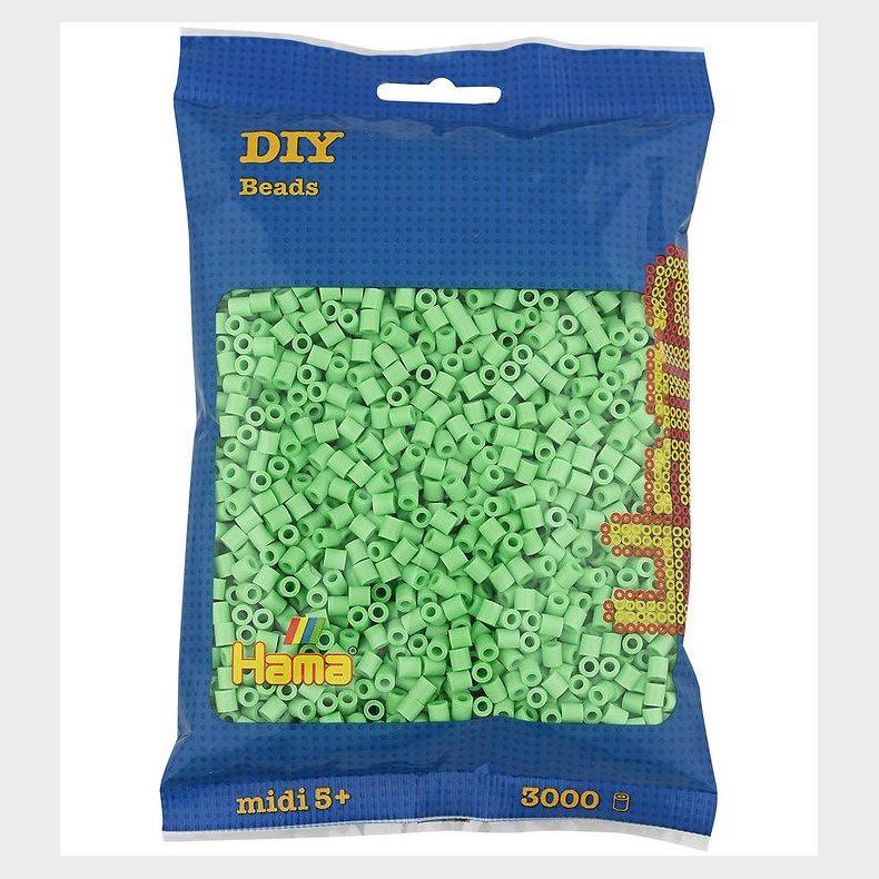 Hama Midi Perler - 3000 stk. - 115 Klar Grn