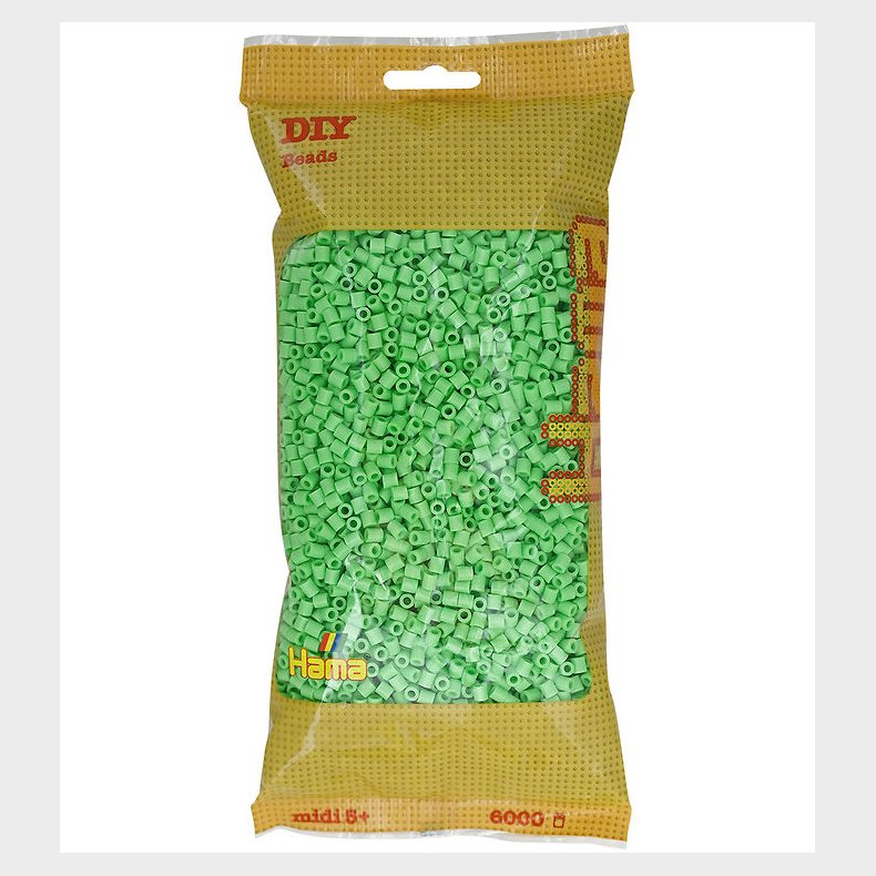 Hama Midi Perler - 6000 stk. - 115 Klar Grn