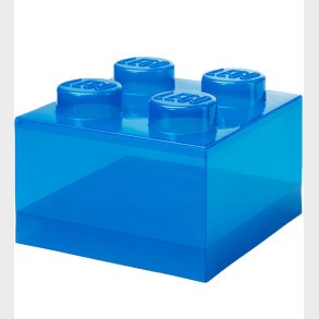 LEGO Storage Opbevaringsboks - 4 Knopper - Translucent Blue