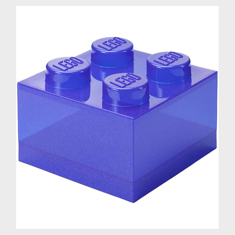 LEGO Storage Opbevaringsboks - 4 Knopper - Glitter Violet