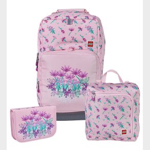 LEGO Skoletaskest - Flowers - Optimo - Lyserd