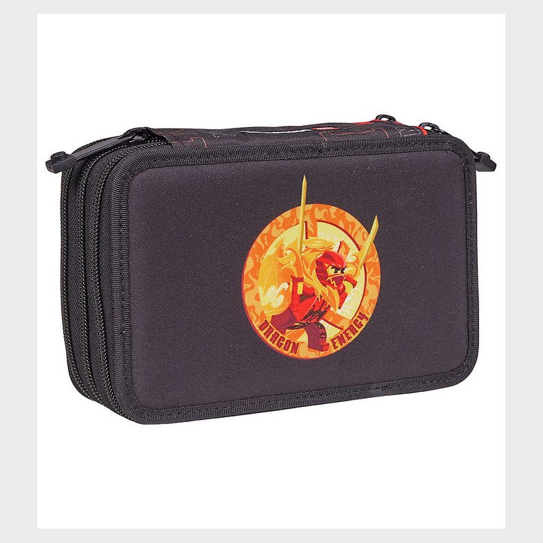 LEGO Ninjago Penalhus m. Indhold - Dragon Energy - Sort