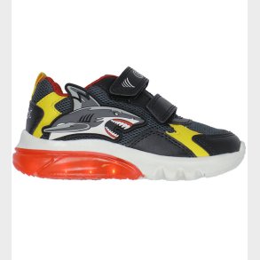 Geox Blinkesko - J Ciberdron - Dk Grey/Yellow