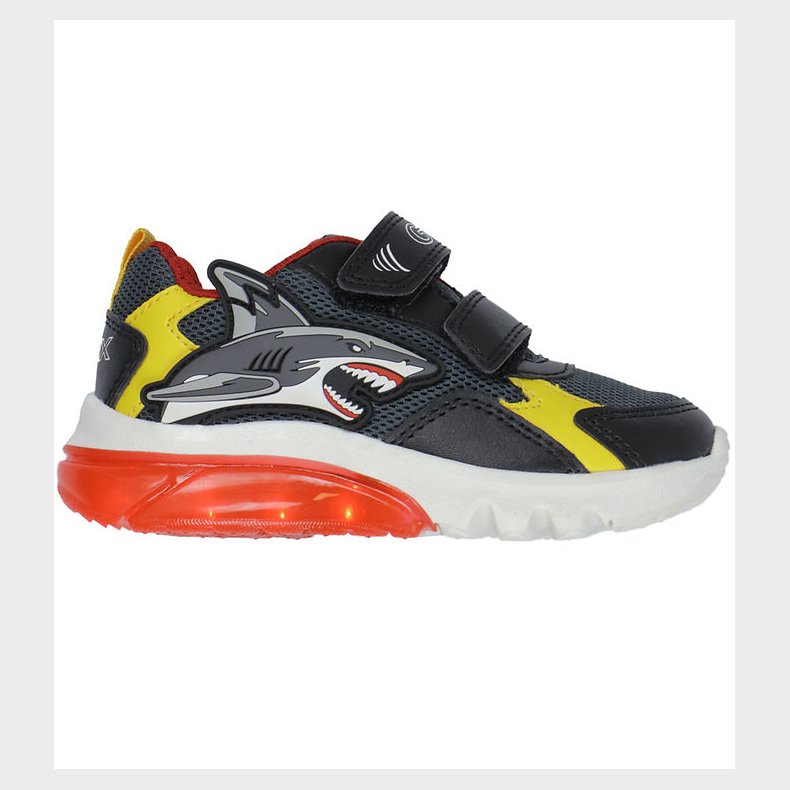 Geox Blinkesko - J Ciberdron - Dk Grey/Yellow