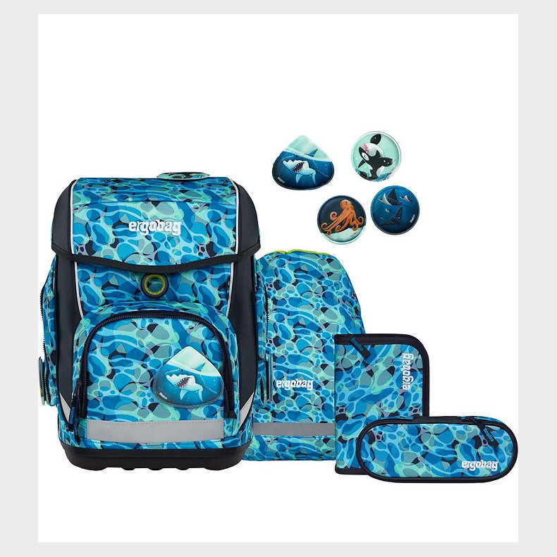 Ergobag Skoletaskest - Cubo - Ocean DiveBear