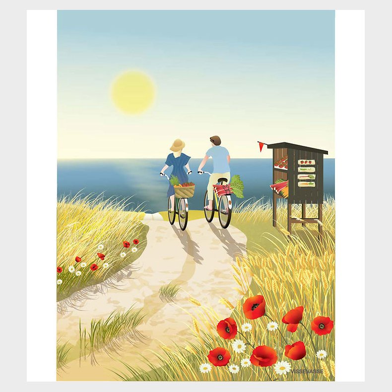 Vissevasse Plakat - 30x40 cm - Sommerliv