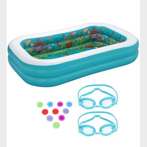 Bestway Badebassin m. 2 Dukkerbriller - 3D Undersea Adventure -