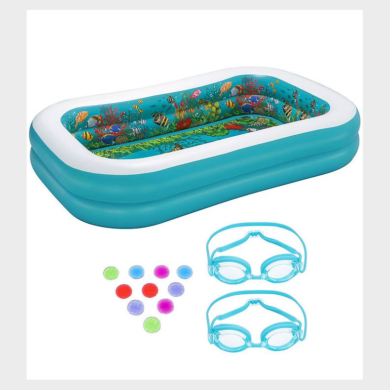 Bestway Badebassin m. 2 Dukkerbriller - 3D Undersea Adventure -