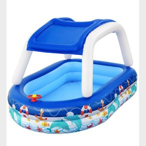 Bestway Badebassin m. Skygge - Sea Captain - 2,13m x 1,55m