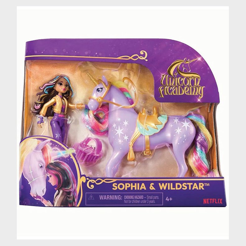 Unicorn Academy Legetjsfigurer - 13,5 cm - Sophia & Wildstar