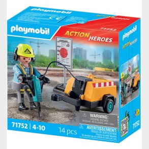 Playmobil Action Heroes - Byggearbejder - 71752 - 14 Dele