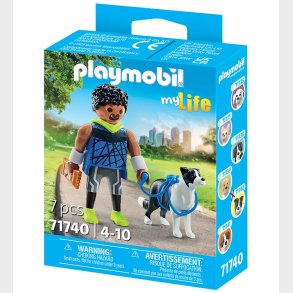 Playmobil MyLife - Jogger med Border Collie - 71740 - 7 Dele